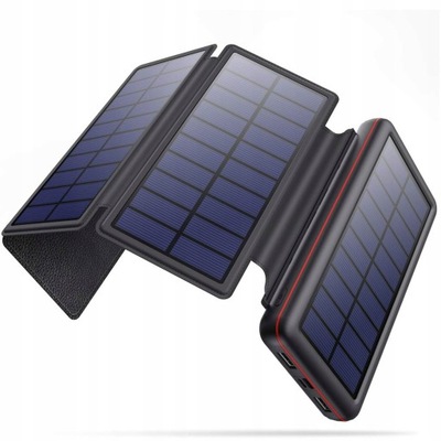 iPosible Solarny PowerBank Panel Bateria 26800 mAh
