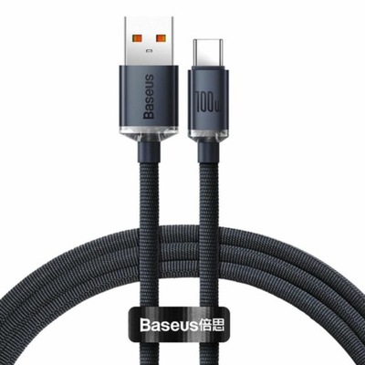 BASEUS Kabel USB do USB-C Crystal Shine 100W 1.2m