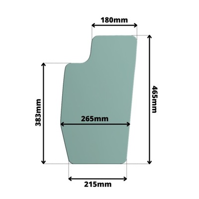 VENTANAS IZQUIERDA DE PUERTA PARTE INFERIOR PARTE DELANTERA YANMAR VIO, KOBELCO  