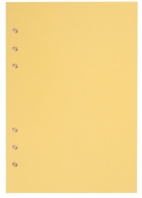 Wkład do ORGANIZERÓW BIUROWYCH Format A5 GŁADKI Żółty Antra UZUPEŁNIENIE