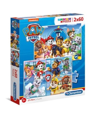 PUZZLE 2X60 PAW PATROL CLEMENTONI 21617