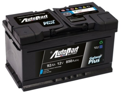 Аккумулятор 12v 92ah 850a l+ autopart galaxy plus 592-401 фото №1