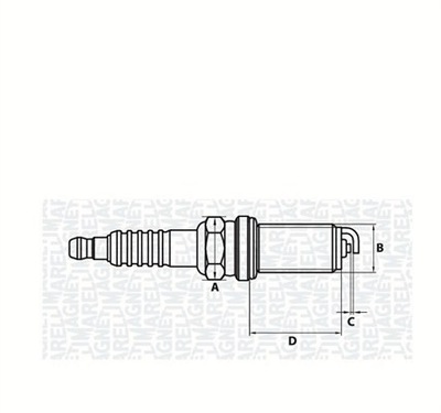 MAGNETI MARELLI 062000777304 BUJÍA DE ENCENDIDO  