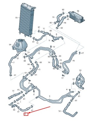 Audi r8 4s двигатель охлаждающая жидкость шланг 4s0121550 original фото №1