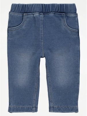 GEORGE spodenki ala jeans jegginsy 74-80