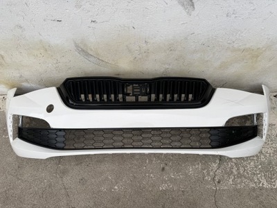 Skoda scala бампер передній перед решітка радіатора решітка радіатора ґрати демонтаж фото №1