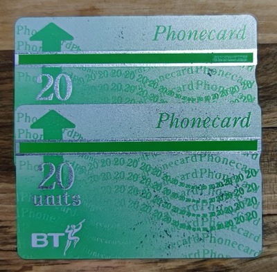 KARTA TELEFONICZNA BT - PHONECARD 20 UNITS - WIELKA BRYTANIA