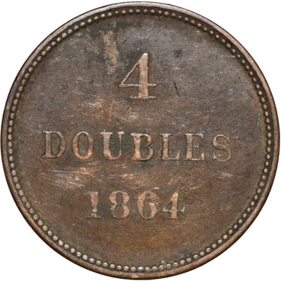 Guernsey 4 doubles 1864
