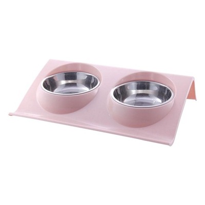 Miski dla psa i kota Różowe S 29x18,5x6,2cm 37,5x25x7,5cm