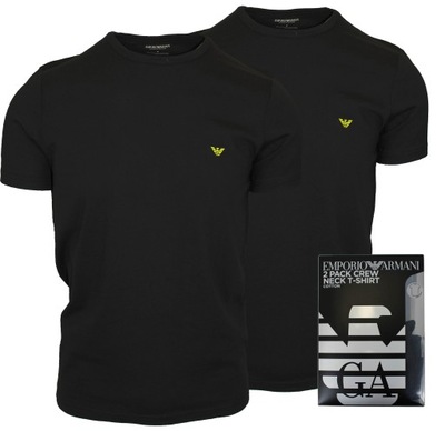 EMPORIO ARMANI T-SHIRT MĘSKI 2-PACK|111267 3F722 23820|M