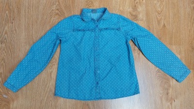 Dziewczęca koszula niebieska 134