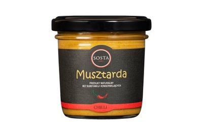 Musztarda z Chilli 120 g SOSTA Bez Cukru Bez Konserwantów Dobry Skład