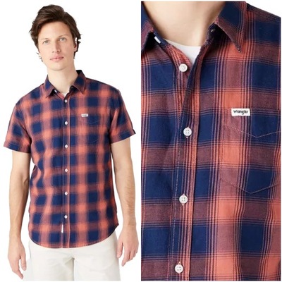 WRANGLER SS 1PKT SHIRT MĘSKA KOSZULA KRATA L