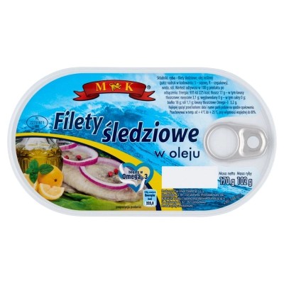 M&K Filet Śedziowy w Oleju 170g