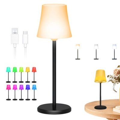 LAMPA STOŁOWA ZEWNĘTRZNA LAMPKA BEZPRZEWODOWA MOCNA WODOODPORNY