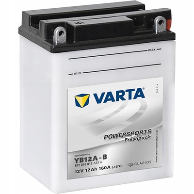 BATERÍA PARA MOTOCICLETA VARTA YB12A-B 12V 12AH 160A L+ HONDA XL600V TRANSALP  