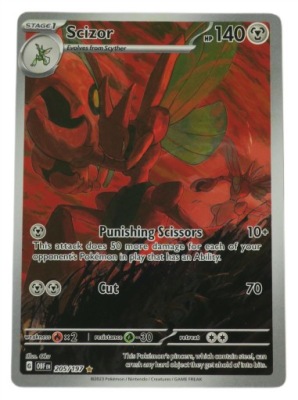 ORYGINALNA KARTA POKEMON OBSIDIAN FLAMES SCIZOR OBF 205/197