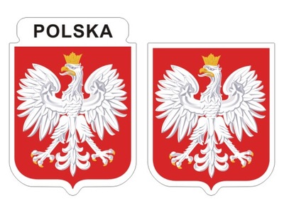 Naklejki Godło POLSKA Herb Polski duże