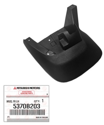 Mitsubishi pajero sport l200 брызговик передний левый 5370b203 оригинал фото №1