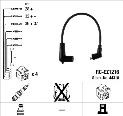 КАБЕЛЬ ZAP. 44318 NGK