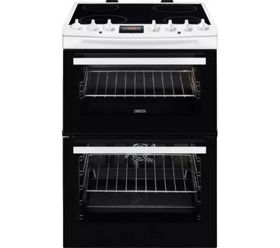 Kuchnia Ceramiczna ZANUSSI ZCV 60cm Grill DualCook Dwa piekarniki Podwójna