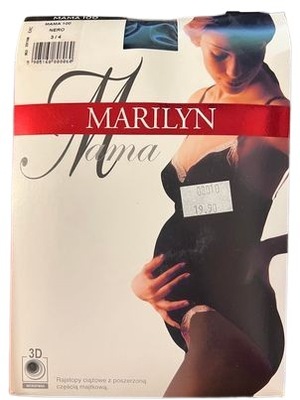 Rajstopy ciążowe Marilyn MAMA nero czarne 100 den r. 3/4