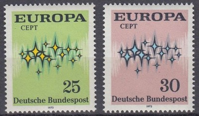 Niemcy 1972 Znaczki 716-7 ** Europa CEPT
