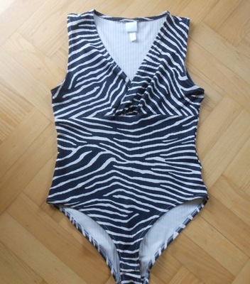 Body zwierzęcy print zebra h&m 38 nowe