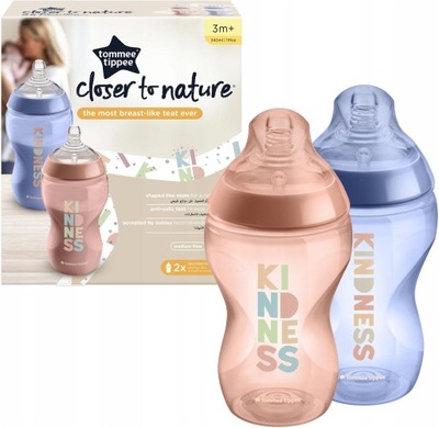 Tommee Tippee Butelka dekorowana 2x340ml kindness