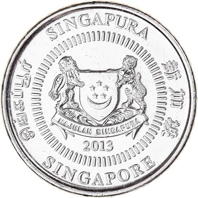 Moneta, Singapur, 50 Cents, 2013