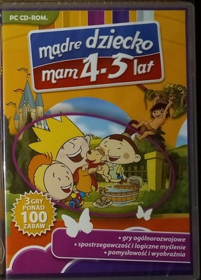 MĄDRE DZIECKO MAM 4-5 LAT CD-ROM [PC] PUDEŁKOWA