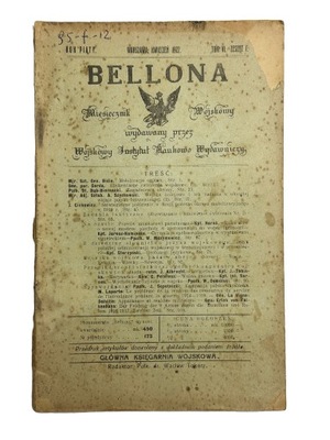 Bellona - Miesięcznik wojskowy kwiecień 1922