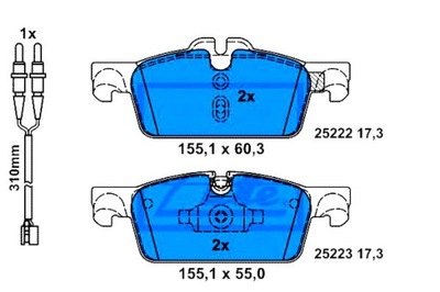 ATE КОЛОДКИ HAM. PEUGEOT P. 508 1,6-2,2 HDI 10-