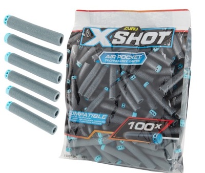Zuru X-SHOT zapasowe strzałki RZUTKI LOTKI 100 szt