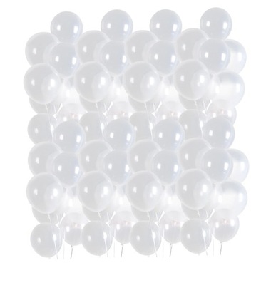 Balony przezroczyste 100 szt 10' transparentne