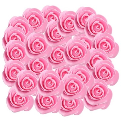 100 sztuk główki kwiatów róży z pianki PE sztuczne kwiaty róży mieszane