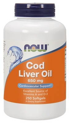 Now Foods Cod Liver Oil Tran z wątroby dorsza