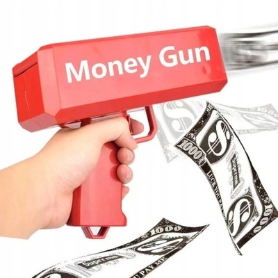 PISTOLET NA PIENIADZE CASH GUN MONEY GUN PREZENT