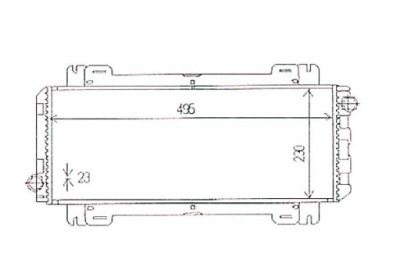 Nrf радиатор двигателя ford fiesta fiesta ii 1.0/1. фото №1