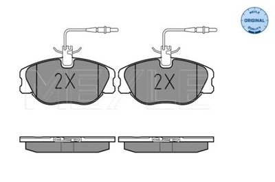 КОЛОДКИ HAM. PEUGEOT P. 806/EXPERT 96- Z ДАТЧИКОМ 0252180119/W MEYLE