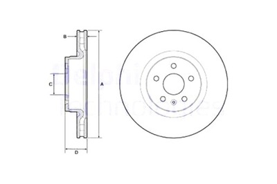 DELPHI DISCOS DE FRENADO 2SZT. PARTE DELANTERA TESLA MODELO S MODELO X ELECTRIC  