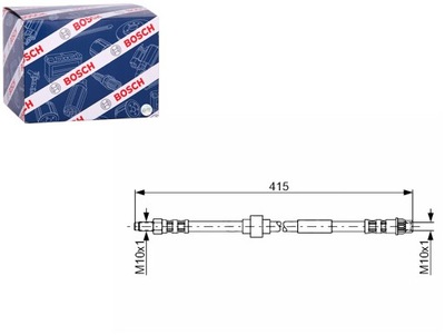 CABLE BRAKE ELASTIC FRONT LEFT/RIGHT RENAULT TRAFIC II TRAFIC III  