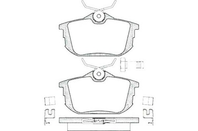 Lpr гальмівні колодки гальмівні mitsubishi carisma 1.9 di-d фото №1
