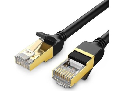 Płaski kabel sieciowy UGREEN Ethernet RJ45, czarny