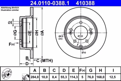 DISCO DE FRENADO 410388  