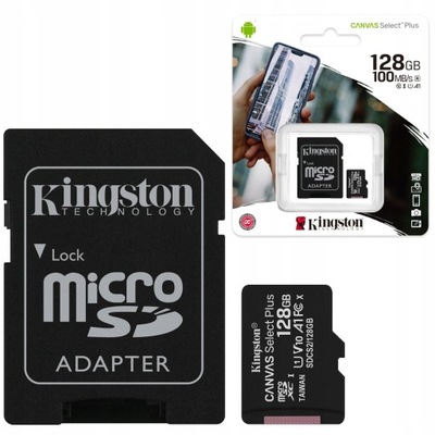 KARTA PAMIĘCI 128GB MICRO SD ADAPTER SD KINGSTON