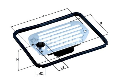 KNECHT FILTRAS HIDRAULIKOS DĖŽĖS PAVARŲ AUDI 100 C4 A6 C4 A8 D2 