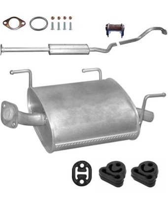 Nissan almera 1.5 2000-2006 глушители комплект фото №1