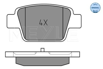 MEYLE КОЛОДКИ HAM. FIAT T. STILO 01-