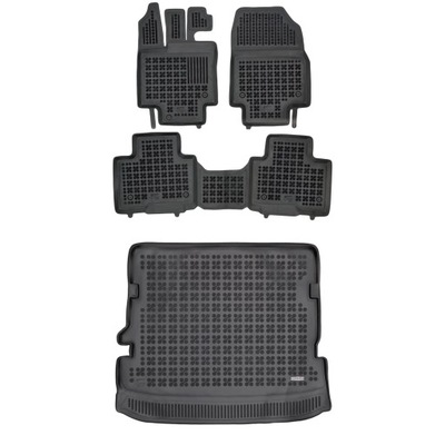 RUBBER SET MATS I MAT TOYOTA HIGHLANDER IV XU70 FROM 2019 5 OSOBOWY,  